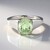 Anello in argento con Ametista Verde