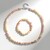 Parure in argento con Quarzo Pesca