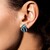 Neon Blue Apatite Silver Earrings