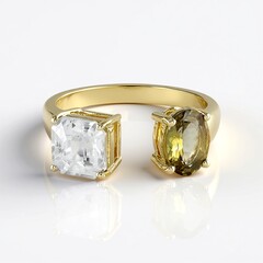 Anello in oro con Tanzanite Gialla (non riscaldata)