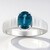 Anello in argento con Cianite Verde