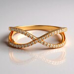Anello in oro con Diamante Rose de France SI1 di Argyle (Annette)