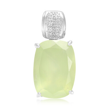Ciondolo in argento con Prehnite