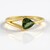 Anello in argento con Moldavite