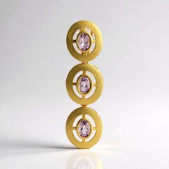 Ciondolo in argento con Ametista Rose de France