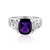 Zilveren ring met een Zambia-amethist