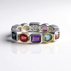 Anello in argento con Citrino