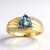 Anello in oro con Tanzanite (non riscaldata) (de Melo Gold)