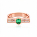 Anillo en oro con Esmeralda de Colombia (de Melo Gold)