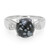 Bague en argent et Obsidienne Flocon-de-Neige