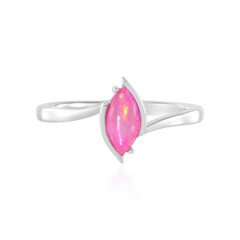 Anello in argento con Opale Rosa dell'Etiopia