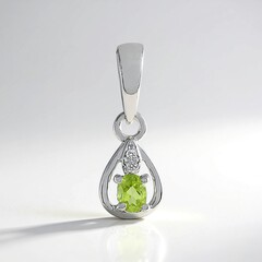 Ciondolo in argento con Peridoto