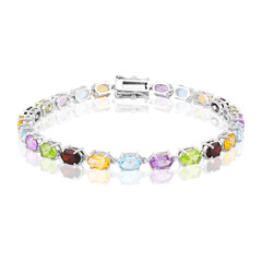 Bracciale in argento con Topazio Blu Cielo