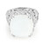 Bague en argent et Pierre de Lune blanche