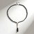 Collana in argento con Spinello Nero (KM by Juwelo)