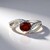 Anello in argento con Granato Essonite