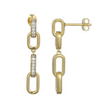 Orecchini in argento con Zircone (Adela Silber)