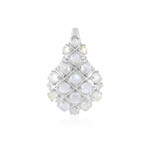 Zilveren hanger met Blauwe Maanstenen (KM by Juwelo)