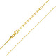Silber-Veneziakette - 1,37 g - 38-43 cm - vergoldet