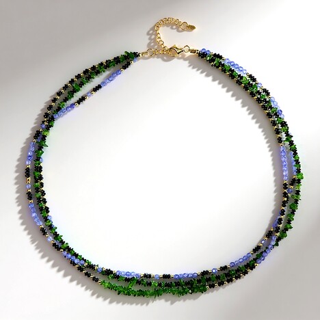Collana in argento con Ematite Dorata