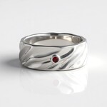 Anello in argento con Spinello Rosso (de Melo)