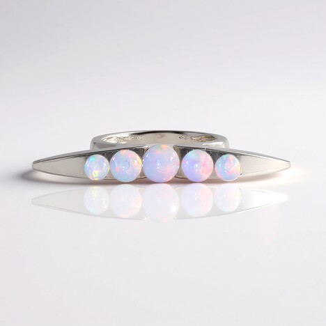 Bague en argent et Opale Welo (de Melo Essence)