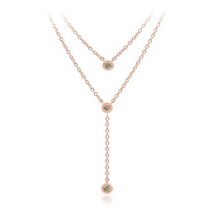 VS1 Argyle-Rose de France-Brillant-Silbercollier