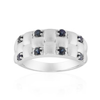 Bague en argent et Saphir bleu (Remy Rotenier)