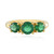 Bague en argent et Apatite verte