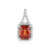 Pendentif en or et Grenat Hessonite