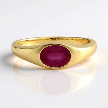 Pinkfarbener Madagaskar-Saphir-Silberring