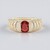 Anello in oro con Rubino Tanzania (de Melo)