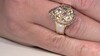Zilveren ring met een champagne saffier (Gems en Vogue)