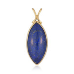 Zilveren hanger met een lapis lazuli (Bali Barong)
