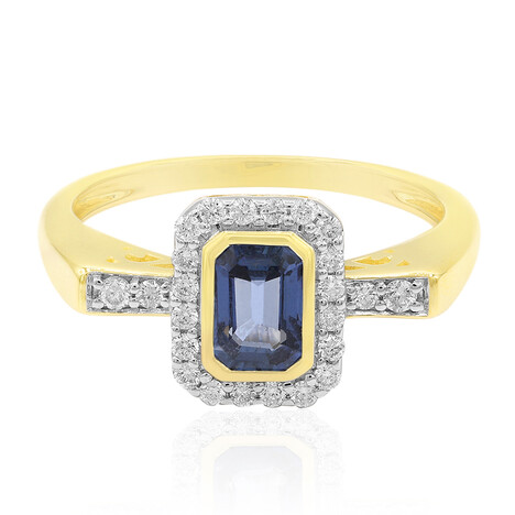 Bague en or et Saphir de Ceylan (Annette)