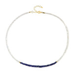 Saphir-Silberhalskette