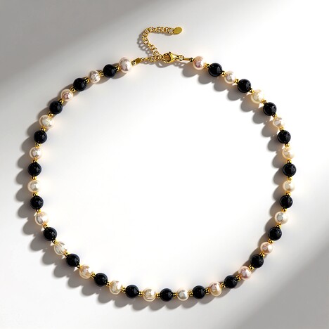 Collana in argento con Ematite Nera