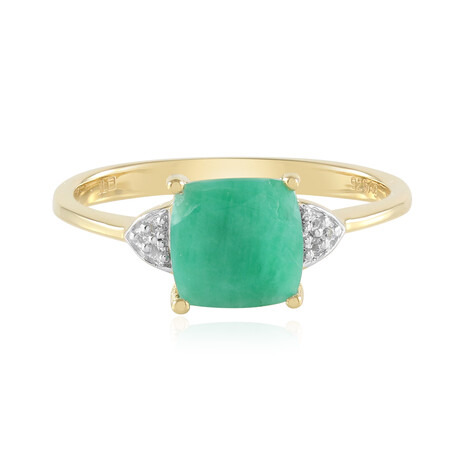 Anillo en plata con Esmeralda de Socoto