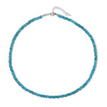 Collana in argento con Apatite Blu Neon