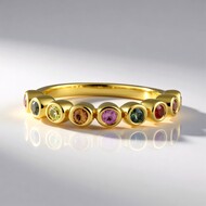 Bague en argent et Saphir