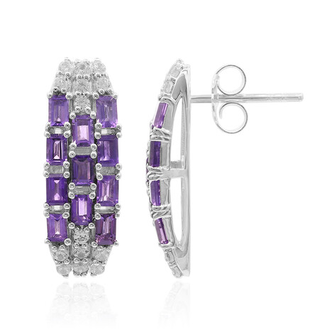 Orecchini in argento con Ametista (Remy Rotenier)