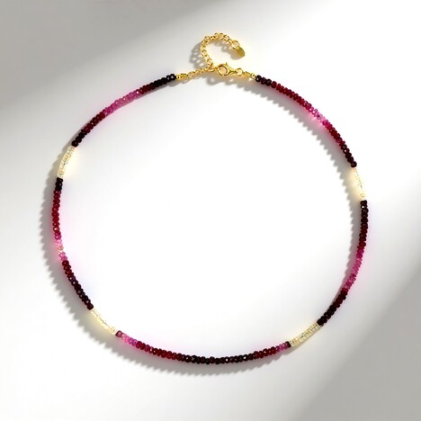 Collana in argento con Rubino del Madagascar