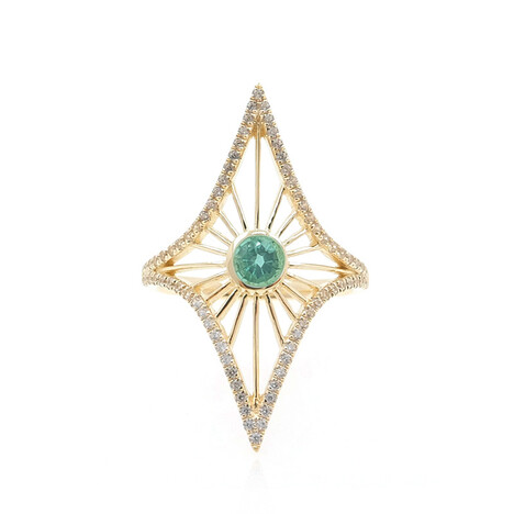 Muzo-Kolumbianischer Smaragd-Goldring (de Melo)