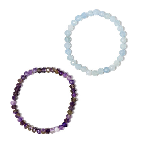 Bracciale con Ametista Chevron