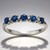 Anello in oro con Zaffiro Ceylon Blu