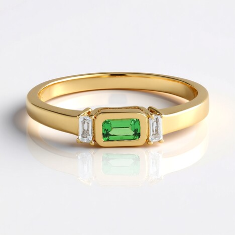 Anello in argento con Lemshuku Tsavorite