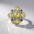 Anello in argento con Berillo Giallo