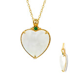 Zilveren halsketting met een Witte Maybe Parel (Gems en Vogue)