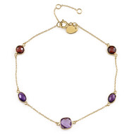 Edelstein-Silberarmband