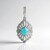 Ciondolo in argento con Turchese